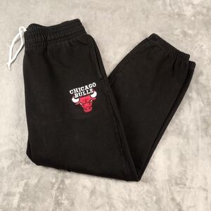 NBA Chigicago Bulls  Sweatpants Joggers Black Size Large